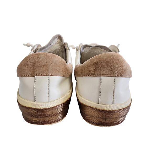 Dolce Vita Womens Zina Lace Up Sneakers Size 8 Rose Gold Platform Suede Leather - Picture 9 of 12